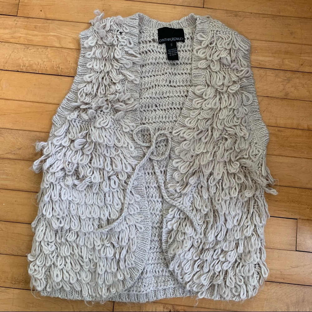 Cynthia Rowley Alpaca Vest - Sz Small